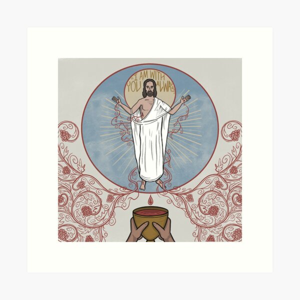 Item preview, Jesus Ascension - "I am with you always"  designed and sold by LansingCreative.