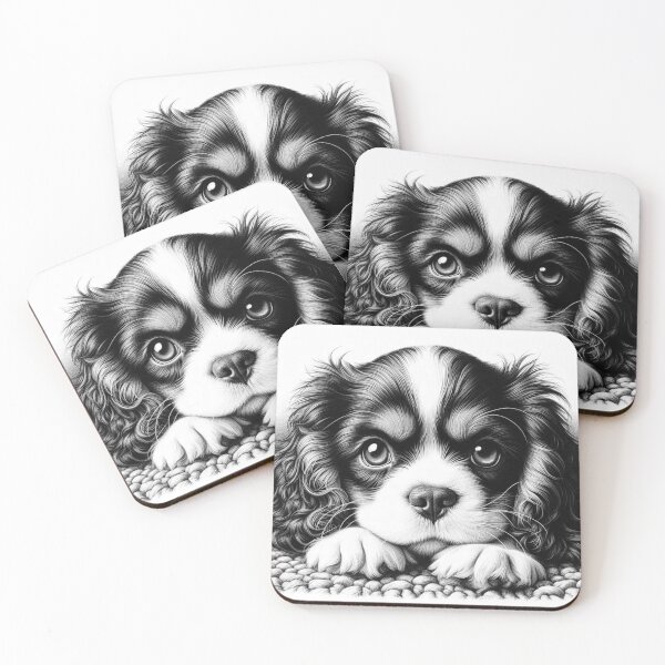 Item preview, Cavalier King Charles Spaniel puppy designed and sold by SommeryLaser.