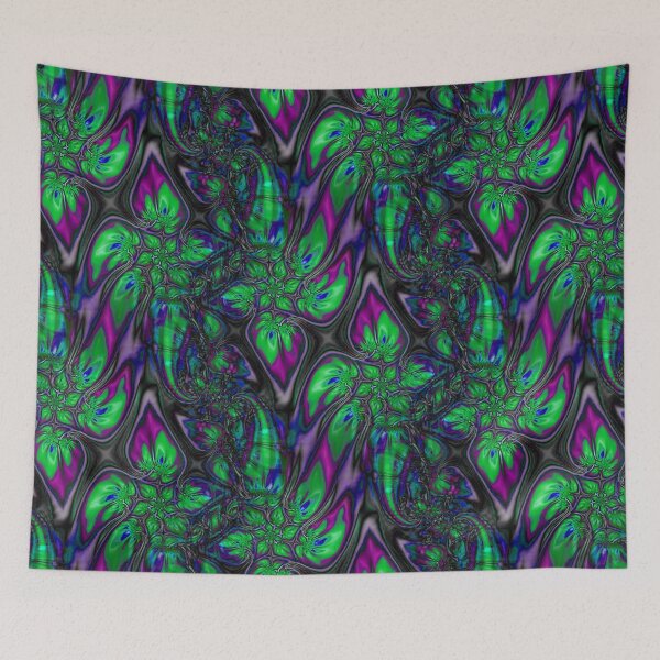 Item preview, Abstract Smudged Melting Fractal Flowers 45 designed and sold by SXW Designs.