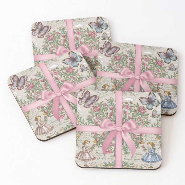 Item preview, Vintage Floral and Ribbon Illustration designed and sold by gogowent.