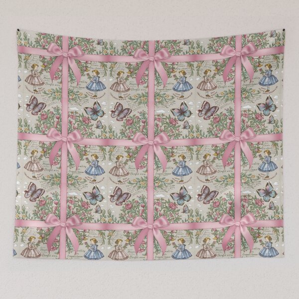 Item preview, Vintage Floral and Ribbon Illustration designed and sold by gogowent.
