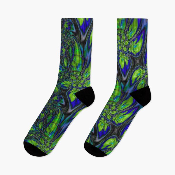 Item preview, Abstract Smudged Melting Fractal Flowers 46 designed and sold by SXW Designs.