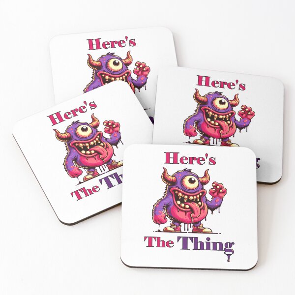 Item preview, Here's The Thing - Funny Monster Design  designed and sold by SpillTheTeaRex.