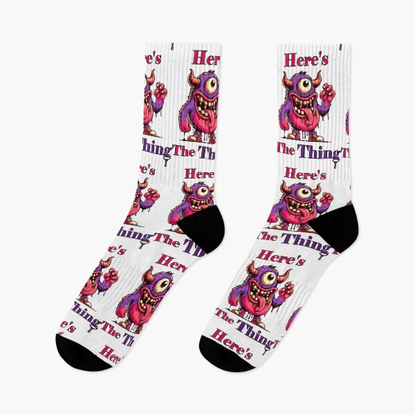 Item preview, Here's The Thing - Funny Monster Design  designed and sold by SpillTheTeaRex.