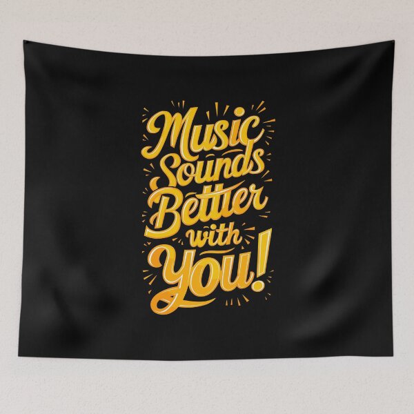 Item preview, Music Sounds Better With You - Electronic Pop Music Merch designed and sold by paulo silveira.
