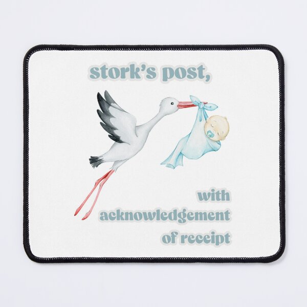Item preview, Stork's post, with acknowledgement of receipt designed and sold by KolbaVison.