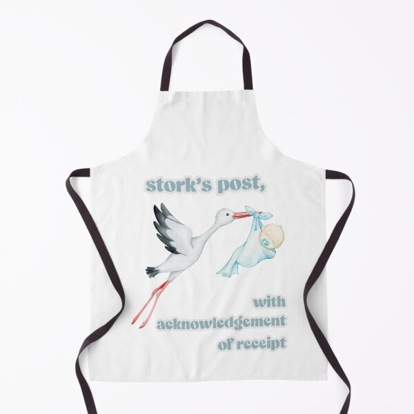 Item preview, Stork's post, with acknowledgement of receipt designed and sold by KolbaVison.