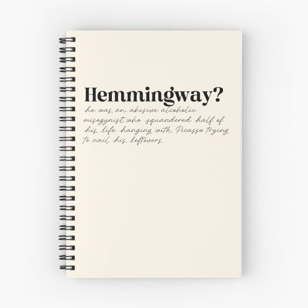 Artikelvorschau, Hemmingway? Zitat aus 10 Dinge, die ich an dir hasse Sticker entworfen und verkauft von bycassidydesign.