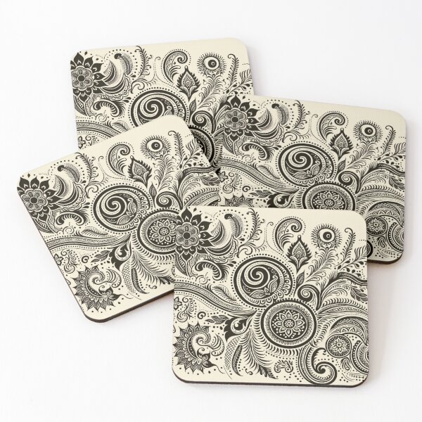 Item preview, Timeless Henna Inspired Art Pattern  designed and sold by ReachForArt.