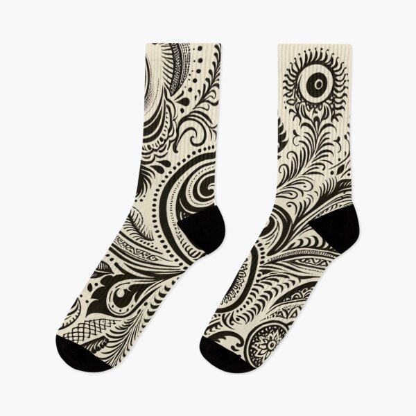 Item preview, Timeless Henna Inspired Art Pattern  designed and sold by ReachForArt.