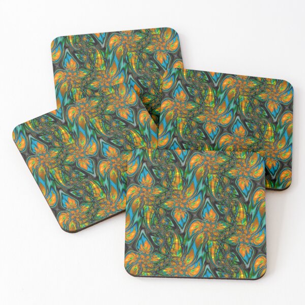 Item preview, Abstract Smudged Melting Fractal Flowers 48 designed and sold by SXW Designs.