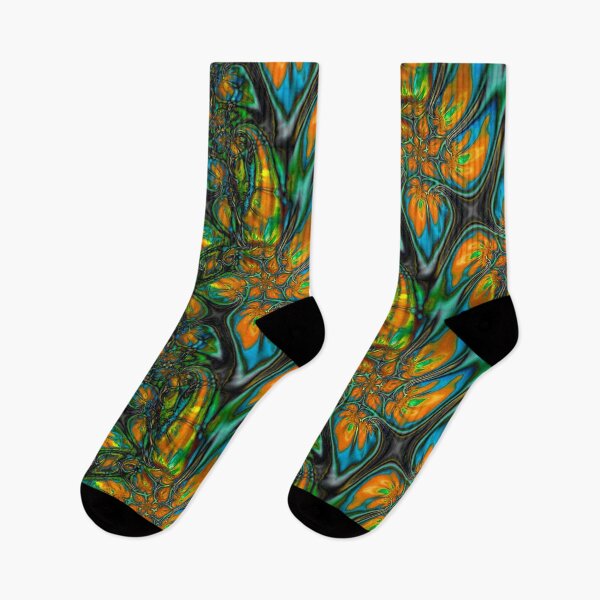 Item preview, Abstract Smudged Melting Fractal Flowers 48 designed and sold by SXW Designs.