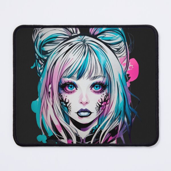 Item preview, Watercolor Alt Girl Portrait designed and sold by MadnessEnvelope.