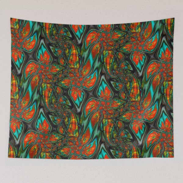 Item preview, Abstract Smudged Melting Fractal Flowers 49 designed and sold by SXW Designs.