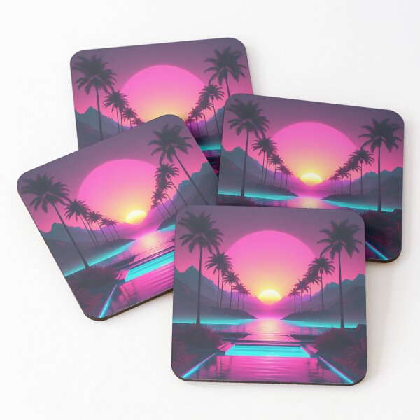 Item preview, Synthwave Sunset designed and sold by SeamPix.