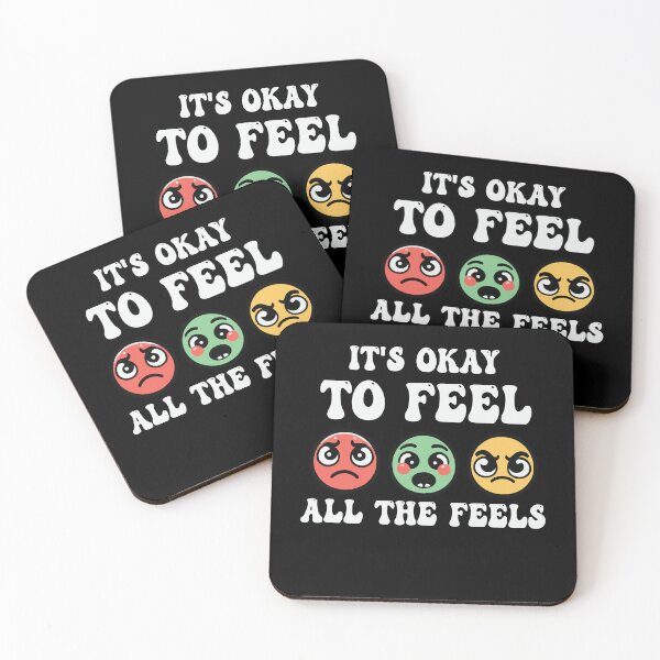 Item preview, It's Okay To Feel All The Feels, ABA Therapist, Speech Therapy, BCBA, Mental Health, RBT, AAC designed and sold by behindthefacts.