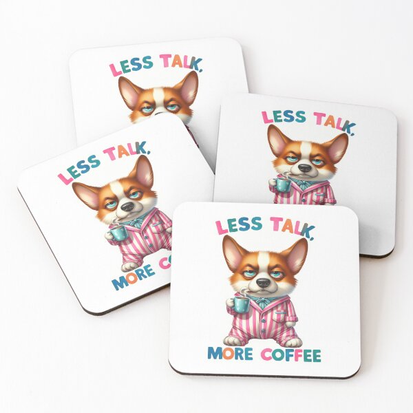 Item preview, Less talk more coffee designed and sold by Made-by-Gus.