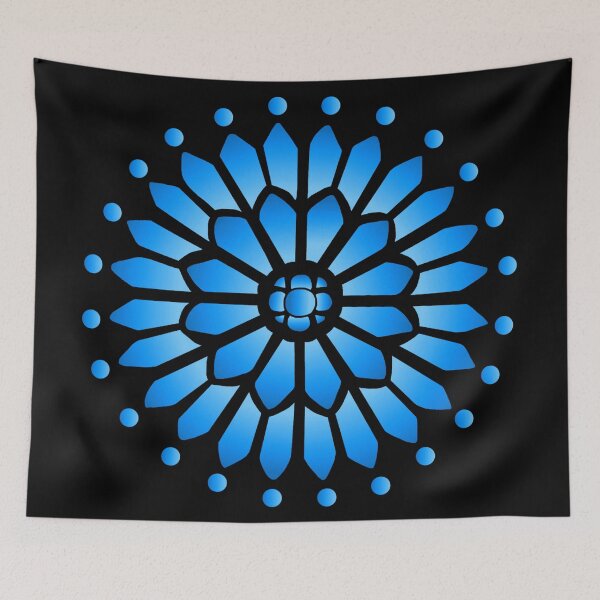 Item preview, Winter Icy Blue Snowflake Pattern designed and sold by Deborah Camp.