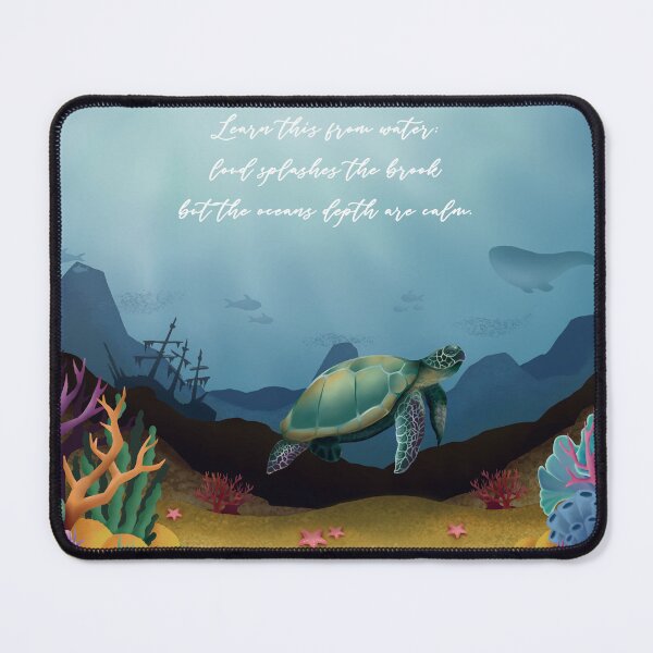 Item preview, In the Ocean Depths (Lifequote) designed and sold by AriLady.