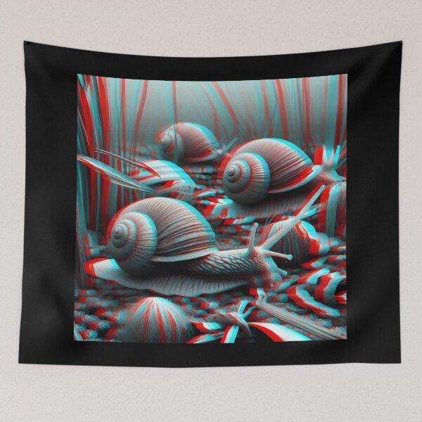 Item preview, 3D SNAIL ADVENTURE: A Journey Through Vibrant Textures designed and sold by SplashTastic.