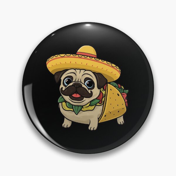 Item preview, Pug In Taco Costume - Funny Pug  designed and sold by canvadreamer444.