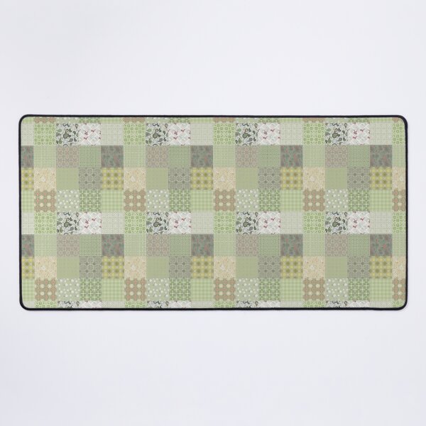 Item preview, Earthy Green Paisley Floral Patchwork Quilt Cottagecore Style designed and sold by CheriesArt.