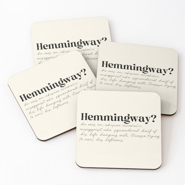 Artikelvorschau, Hemmingway? Zitat aus 10 Dinge, die ich an dir hasse Sticker entworfen und verkauft von bycassidydesign.
