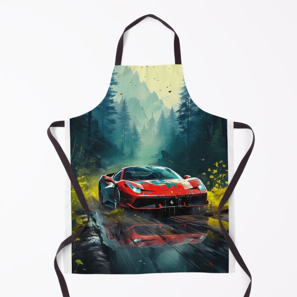 Item preview, Red Ferrari 458 In Wet Forest Road designed and sold by RevUpDesign.