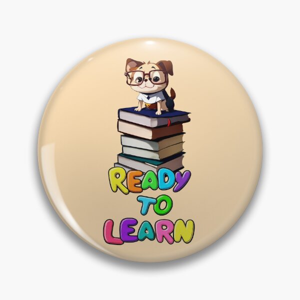 Item preview, Ready to Learn A stack of books with a cute dog sitting on top t-shirt designed and sold by WitMeme.