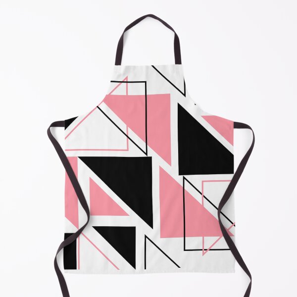 Item preview, Chic Geometric Harmony: Black & Pink Triangle designed and sold by Lessonsprint.
