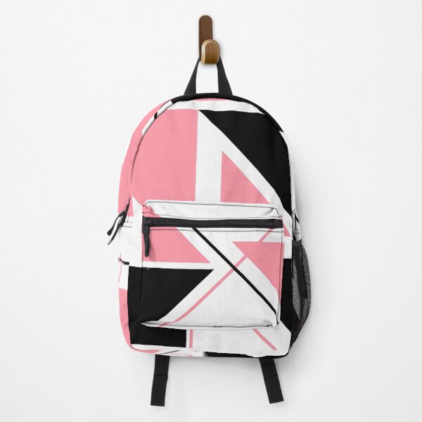 Item preview, Chic Geometric Harmony: Black & Pink Triangle designed and sold by Lessonsprint.
