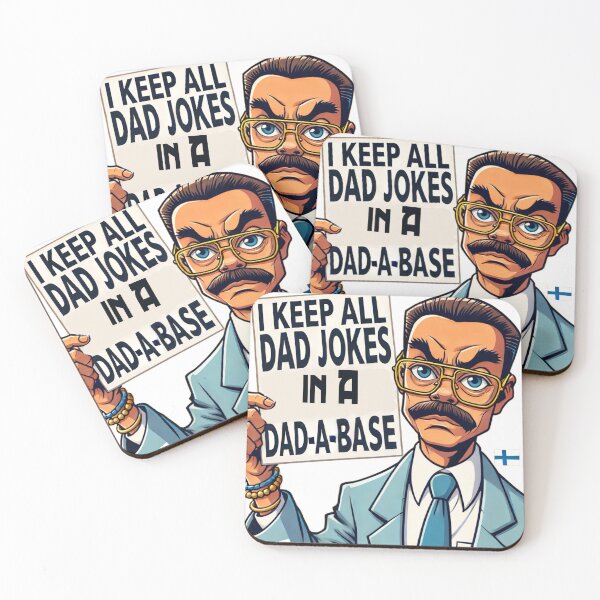 Item preview, Keep All My Dad Jokes in a Dad-a-Base - Funny Dad Joke Design designed and sold by KriticalDesigns.