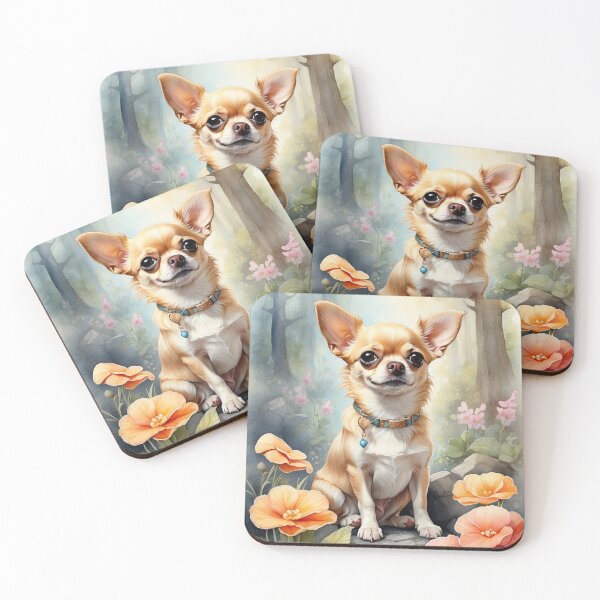 Item preview, 002 Ink Wash Painting of a Cute Chihuahua designed and sold by Alexis Art Collection.