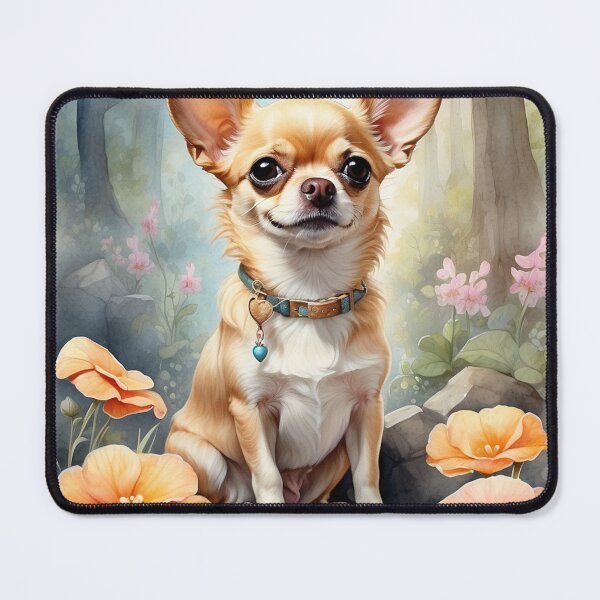 Item preview, 002 Ink Wash Painting of a Cute Chihuahua designed and sold by Alexis Art Collection.
