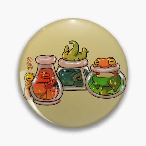 Item preview, cute baby froglets playing with fantasy potions artwork asian style designed and sold by DingHuArt.