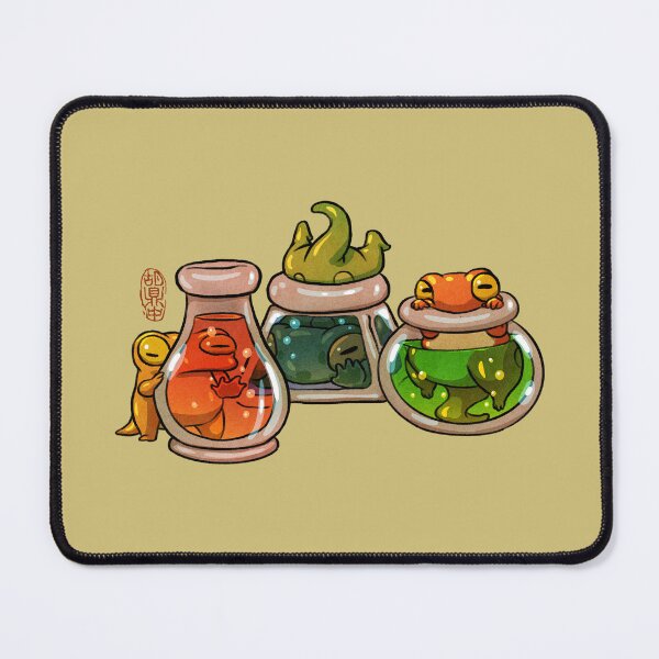 Item preview, cute baby froglets playing with fantasy potions artwork asian style designed and sold by DingHuArt.