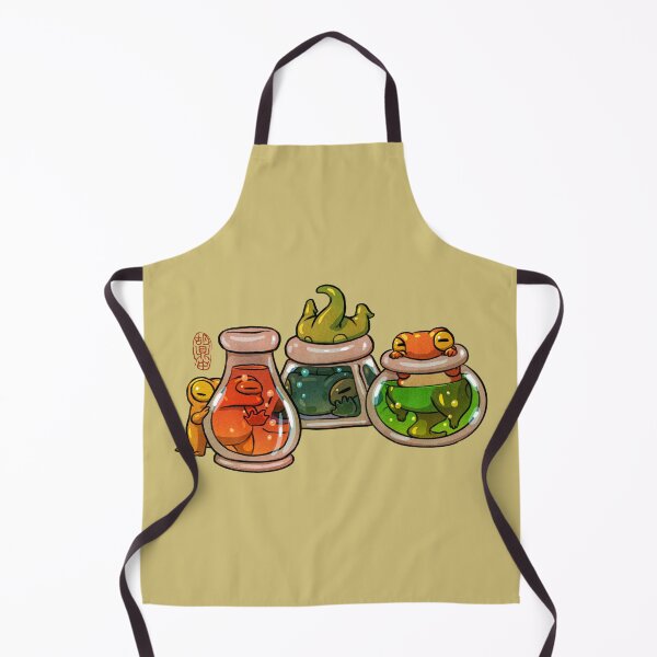 Item preview, cute baby froglets playing with fantasy potions artwork asian style designed and sold by DingHuArt.