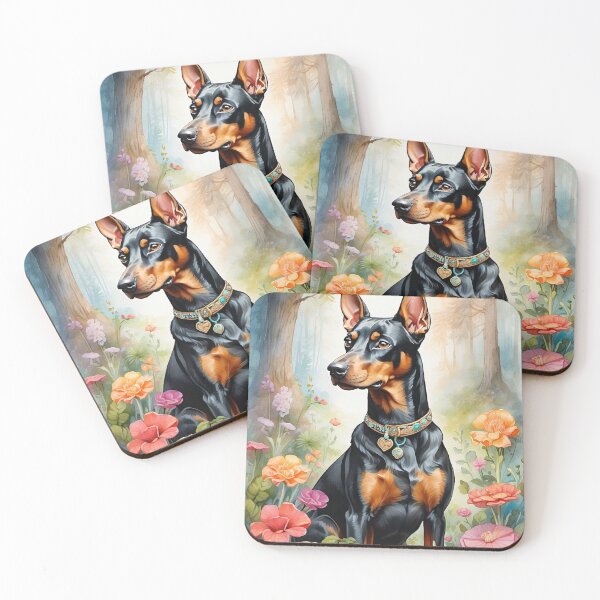 Item preview, 001 Ink Wash Painting of a Cute Doberman designed and sold by Alexis Art Collection.