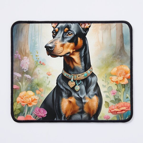 Item preview, 001 Ink Wash Painting of a Cute Doberman designed and sold by Alexis Art Collection.