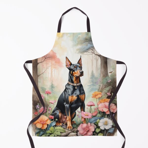 Item preview, 002 Ink Wash Painting of a Cute Doberman designed and sold by Alexis Art Collection.