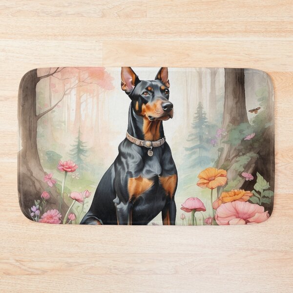 Item preview, 002 Ink Wash Painting of a Cute Doberman designed and sold by Alexis Art Collection.