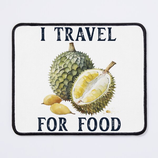 Item preview, Vintage I Travel for Food - Exotic Durian and Minimalist Design for Culinary Adventures designed and sold by pod24.