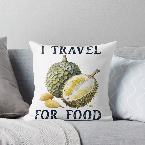 Item preview, Vintage I Travel for Food - Exotic Durian and Minimalist Design for Culinary Adventures designed and sold by pod24.