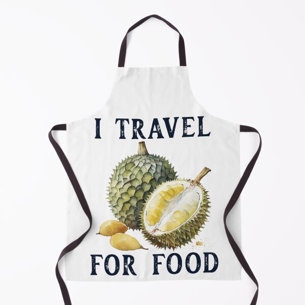 Item preview, Vintage I Travel for Food - Exotic Durian and Minimalist Design for Culinary Adventures designed and sold by pod24.