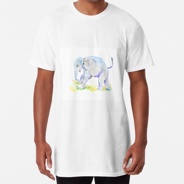 Item preview, Blue elephant art designed and sold by BeeTartprints.