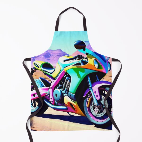 Item preview, Colorful motorcycle designed and sold by GlitchyGraffix.