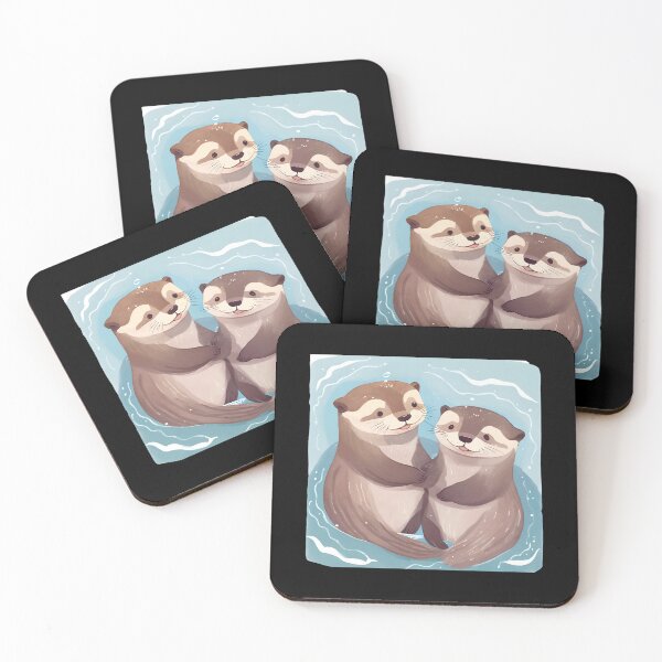 Item preview, SEY SEY MAE | OTTERS | CUDDLE designed and sold by MUDUGAMU.