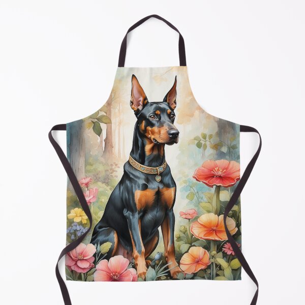 Item preview, 003 Ink Wash Painting of a Cute Doberman designed and sold by Alexis Art Collection.