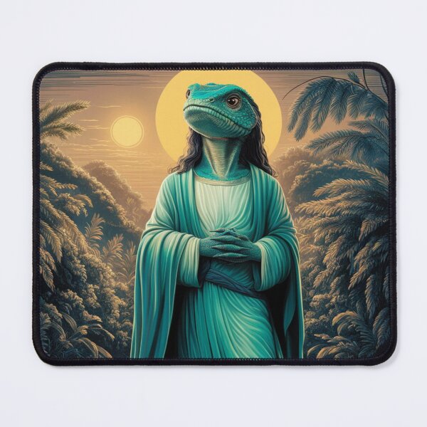Item preview, "VINTAGE JESUS LIZARD" FUNNY JESUS LIZARD IN A WILDERNESS designed and sold by Obinne.
