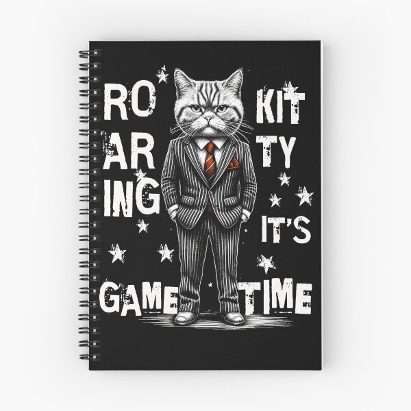 Item preview, Roaring Kitty It's Game Time Cat In Suit Funny Kitty Graphic designed and sold by Maciej  Strzelczyk.
